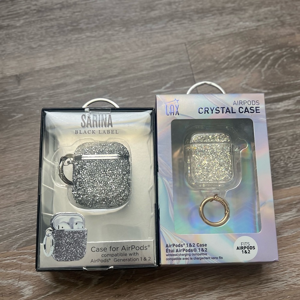 AirPods 1&2 bling glitter case